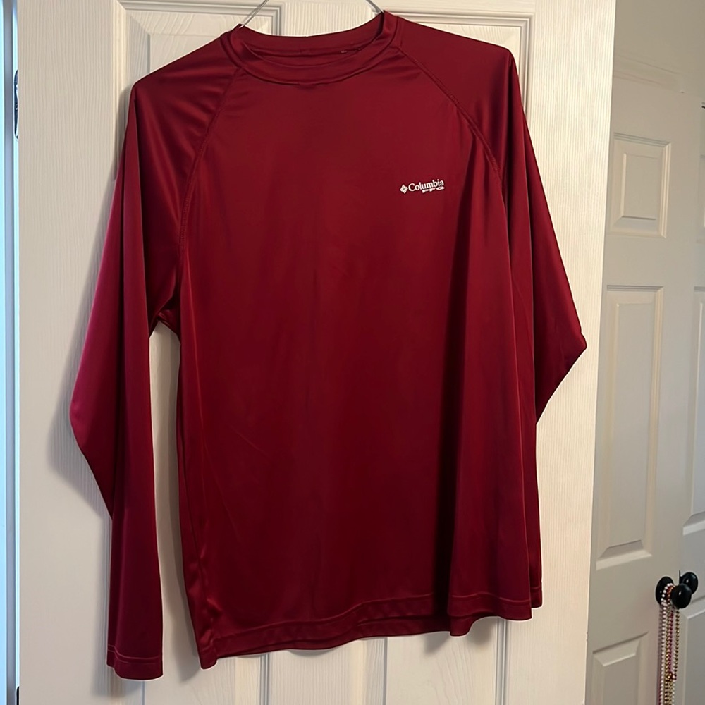 Maroon Columbia PFG Shirt